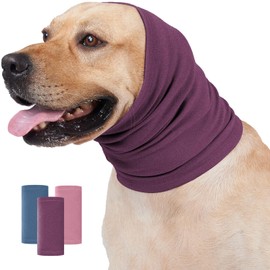 Nanaki Dog Calming Hoodie Ear Wraps for Dogs, Ear Protection Dog Fireworks Ear Head Muffs Dog Warp Anxiety Relief, Dog Hematoma Ear Wrap, Dog Head Cover The Grooming and Force Drying Dog Ear Protector