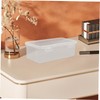 ORFOFE 2pcs Storage Box Set Transparent Organizer with Lid for