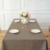 Laolitou Rectangle Tablecloth Linen Waterproof Textured Table Cloth, Washable Wrinkle