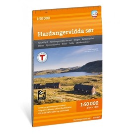 Hardangervidda sor (Mountain map detailed scale)
