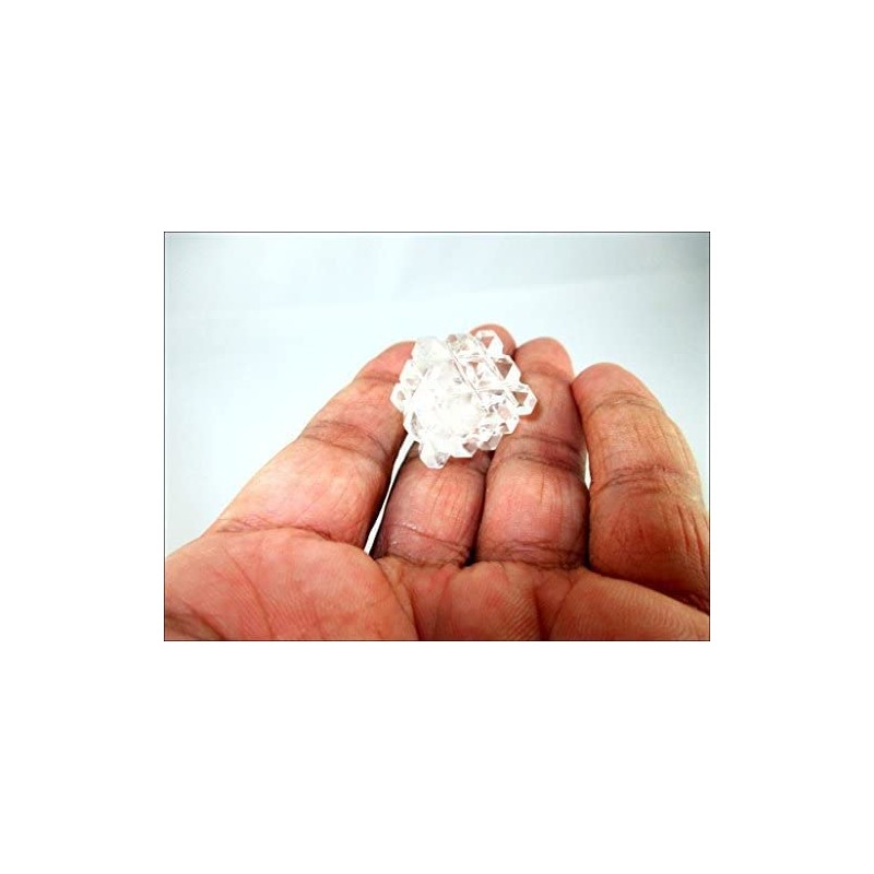 Jet International Crystal Quartz Pyramid Cube 54 Lemurian Gemstone