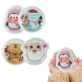 Instant Heat Pack - Set of 4 Click Hand Warmers,Reusable Winter Hand Warmer, Long-Lasting Click Hand Warmers with Pattern for Camping, Hiking