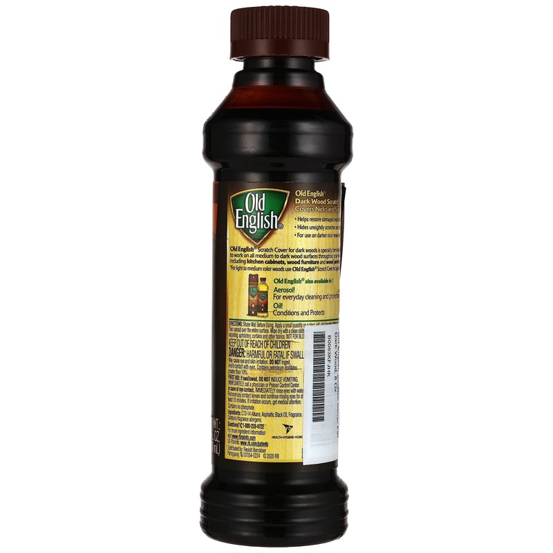 Old English 75144 Scratch Cover For Dark Woods, 8oz Bottle,