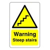 Safety First Display LTD Warning steep stairs sign - 1.2mm