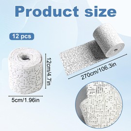 DGMI 12 Rolls Baby Belly Plaster Cast Set 5 cm x 2.7 m Plaster Cast Baby Belly Plaster Bandages for Crafts Baby Belly Plaster Bandages for Crafts for Belly Pregnancy Texture Painting Sculptures