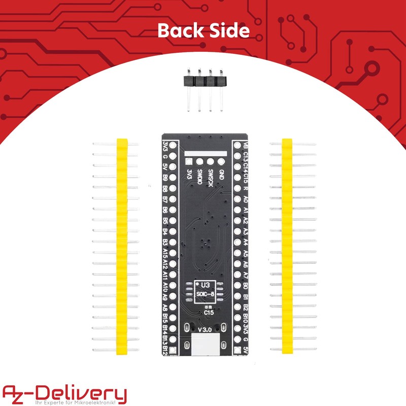 AZDelivery 5 x STM32F401 Development Board V 3.0 STM32F401CCU6 STM32F4