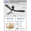 Depuley Ceiling Fans with Lights: 52-inch Smart Ceiling Fan with