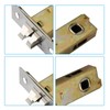 TOP-VIGOR 2 Pack 70mm Mortice Latch with Door Stopper, Mute