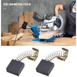 YINETTECH 2Pairs Carbon Brushes 999032/999034 Compatible with Scheppach AB1600 Electric Pick Hex Shank Electric Demolition Hammer Breaker 17mmx17mmx7mm