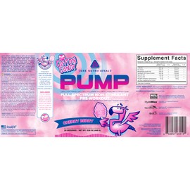 Core Nutritionals Pump Full-Spectrum Non-Stimulant Pre-Workout, with N03T Nitrate, Peak02, Alpha GPC, for Maximum Pump, Strength, and Performance 20 Servings (Fun Sweets Cotton Candy™ Cherry Berry)