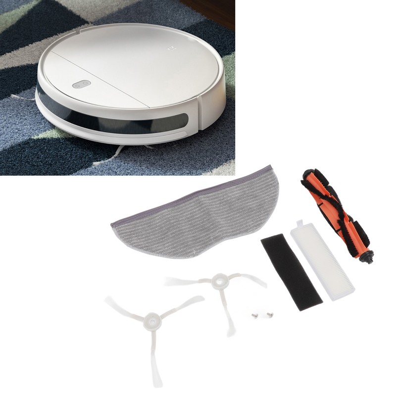 Main Brush Side Brush Filter Mop Cloth Set for Xiaomi