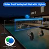 Alpcouts Pool Volleyball Net Set with Lights, Solar Powered Portable