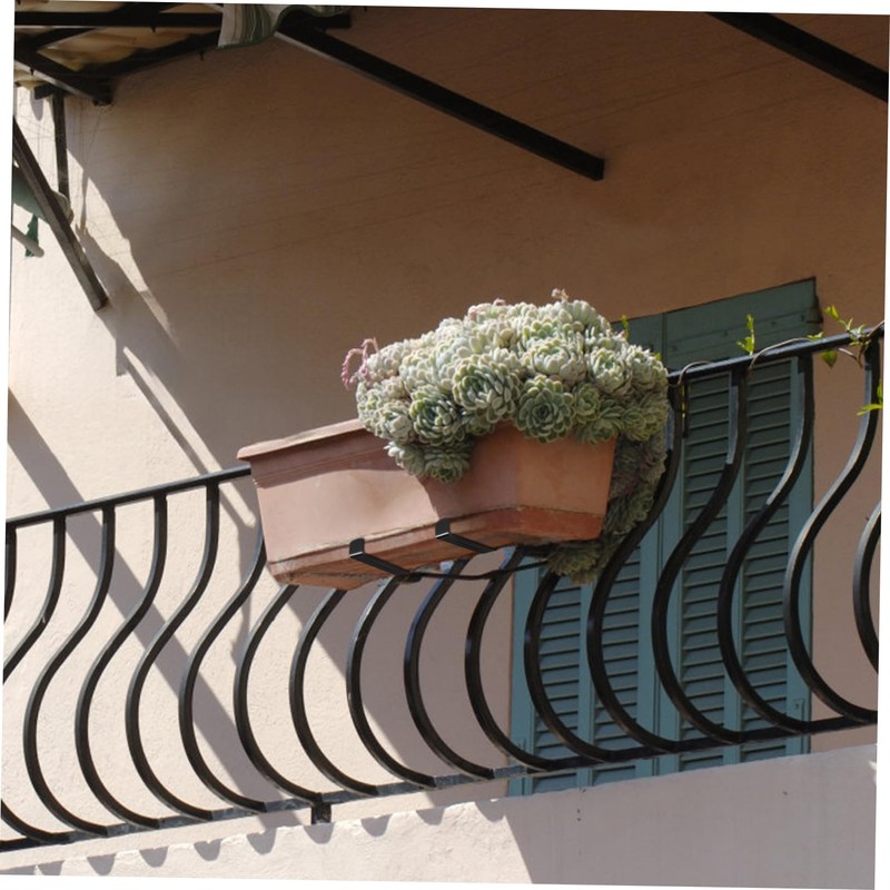 Totority 1Set Iron Flower Pot Bracket Heavy Duty Flower Planter