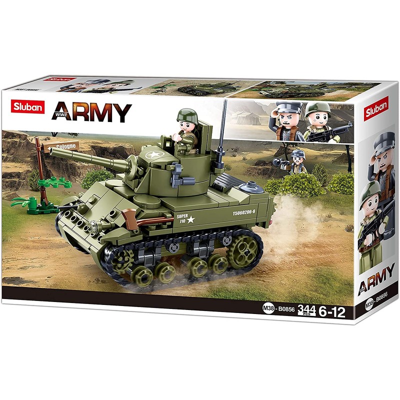 Sluban M38-B0856 WWII-m5 Light Tank