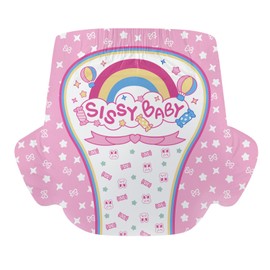 CutiePlusU Adult Diapers Sample 2 Pieces,Sissy Baby Disposable Incontinence Briefs with Tabs for Women and Men, Maximum Overnight Absorbency(Medium 28"-38")