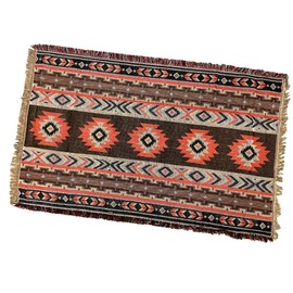 Tablecloth Outdoor Camping Rug Mat Blanket Throw Stylish Compact Ethnic Pattern Table Sheet Ethnic Bohemian Rug (Red 90x150)