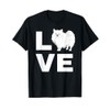 I Love My Pomeranian Dog Puppy Pet Lover Dog T-Shirt