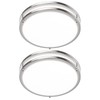 2-Pack 36W LED Ceiling Light Fixture (450W Equiv), 12IN Modern