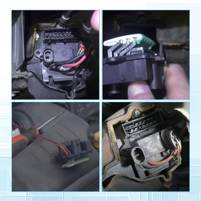 Gurtt 7701050325 Heater Blower Motor Fan Resistor Replacement for Trafic
