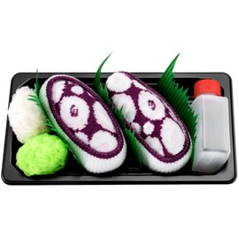 SUSHI SOCKS BOX - 1 pair Octopus Violet Nigiri - Funny GIFT! Packed Like REAL Sushi, Original Pattern, COTTON RICH Socks SIZE UK 4-7 EU 36-40|High Quality, Oeko-Tex Certificate, Made in Europe