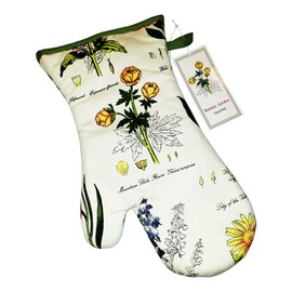 Samuel Lamont, Botanic Garden, British Oven Mitt (Gauntlet), Heavy Duty, Insulated, Cotton, Imported