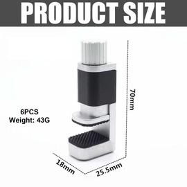 Pack of 6 Adjustable Metal Clamp Attachment: LCD Display Clamp Attachment LCD Screen Phone Screen Repair Tools Adjustable Repair Tool Clip for Smartphone Computer Laptop Tablet