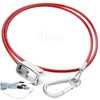 SWTYExt 2 pieces breakaway rope trailer, 1 m catch rope