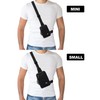 Peicees Small Crossbody Bag for Men Women Mini Sling Bag