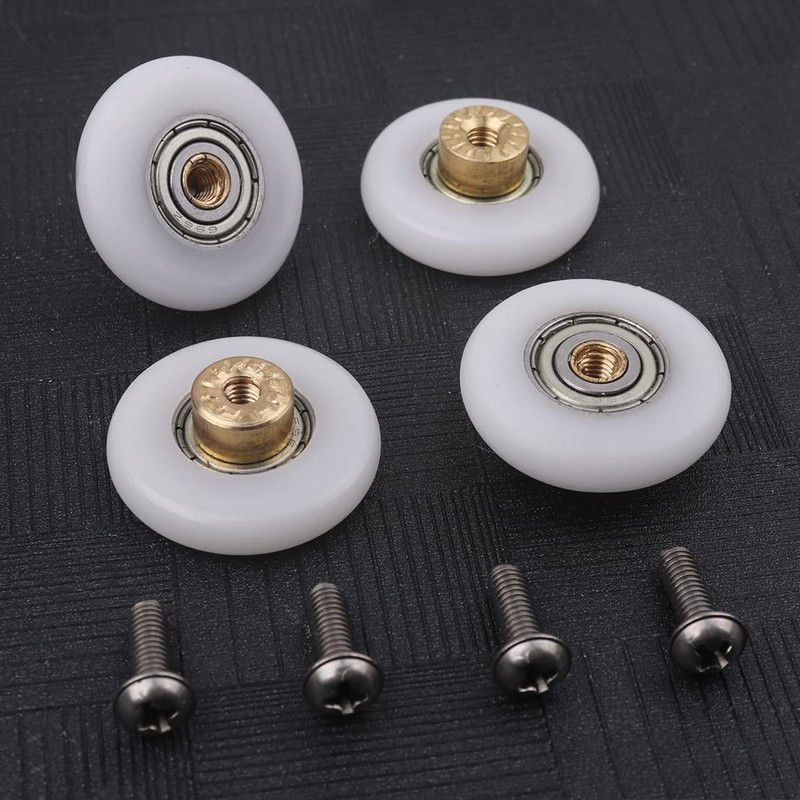 Atoplee 4 pcs Shower Door Rollers Runners Wheels - Replacement