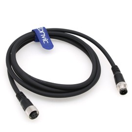 Eonvic Industrial M12 4 Pin Male to Female Sensor Cable M12 A Code Straight Aviation Connector Molding Electrical Cable Profibus Cable