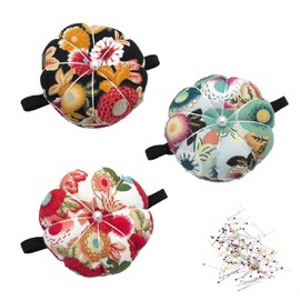 DragonX2 Wrist Pin Cushion DIY Pin Cushion Wrist Sewing Machines Pin Cushion The Cute Pumpkin Pad Can Be Worn For Sewing, Quilting, Crafts And Embroidery On The Wrist