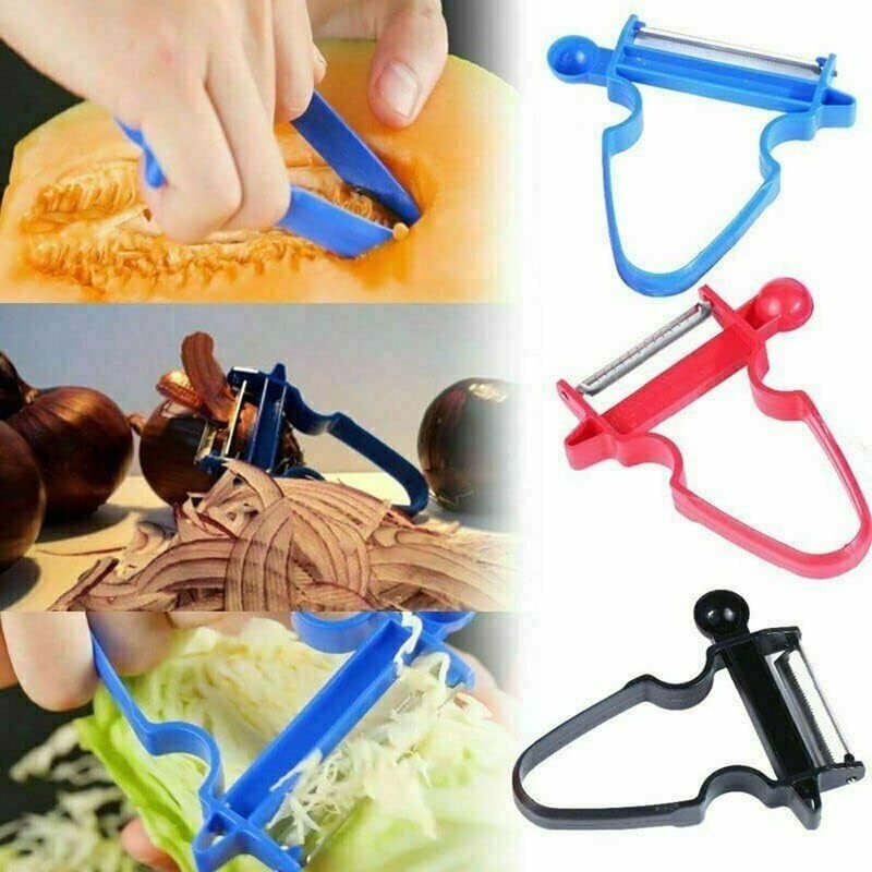 Magic Trio Peeler, Multi-Purpose Vegetable Cutter, Peeler Shredder Slicer, Easy