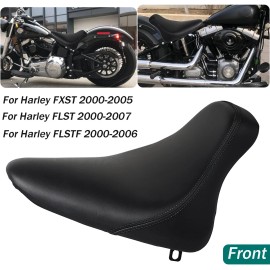 Unbranded Black Solo Seat Fit For Harley Night Train 00-05 FLST 00-07 Fat Boy FLSTF 00-06