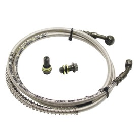 10mm 1400mm 55.1 INCH Braided Hydraulic Brake Master Cylinder Hose Line PIT PRO Quad Dirt Bike ATV