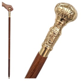 Walking Cane - Handmade,Wooden, Ergonomic, Stylish - Canes for Men, Cane for Women - Elderly Walking Sticks for Seniors, Unique, Wood (Victorian Knob)