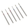 Pack of 6 Professional Diamond Bits for Nail Cutter, Cuticle