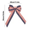 2Pcs Large Patriotic Wreath Bow, Red Blue Stars and Stripes