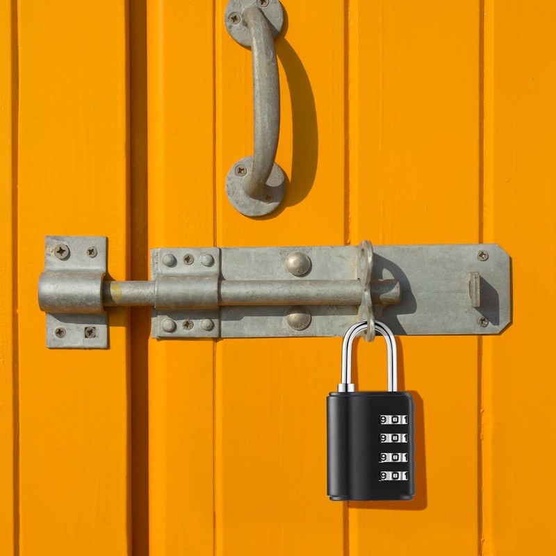 Kenning 10 Pcs Combination Padlock 4 Digit Combination Lock with