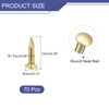 sourcing map 70Pcs Small Tiny Nails 1.5x10mm(DXL) Tiny Brass Nails