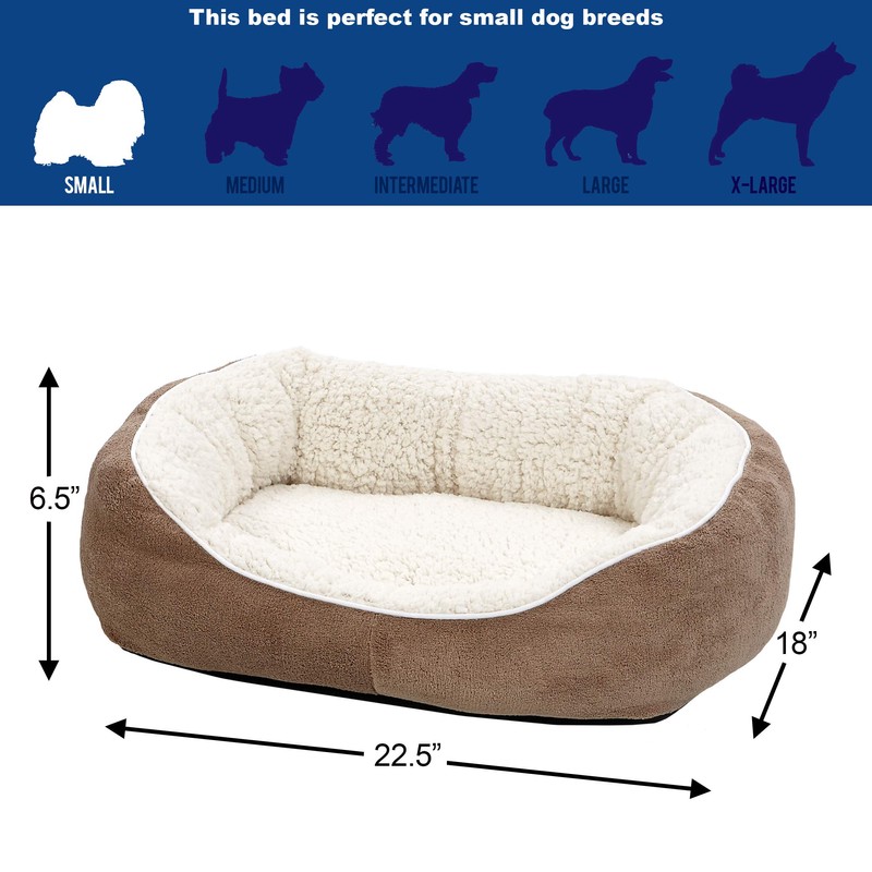 Midwest Homes for Pets Cuddle Bed, Taupe, Small