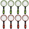8 Pack 8X Handheld Magnifying Glass Reading Magnifier 50mm Magnifying
