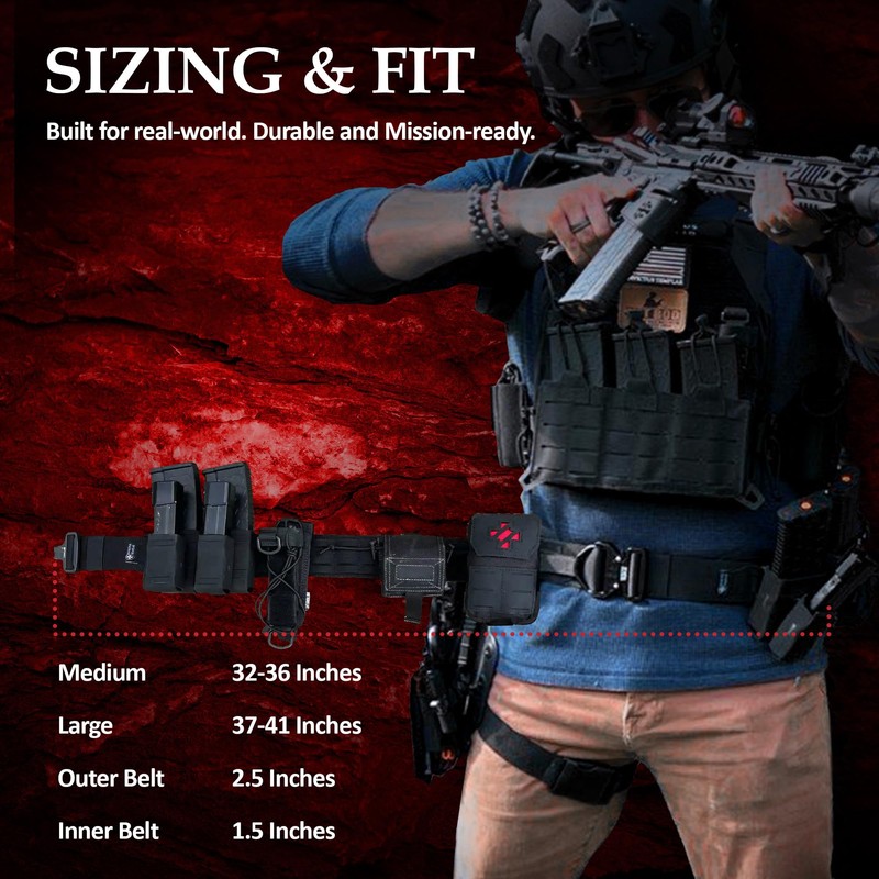 Invictus Templar Armiger Modular Tactical Belt – 3 Part 1000D