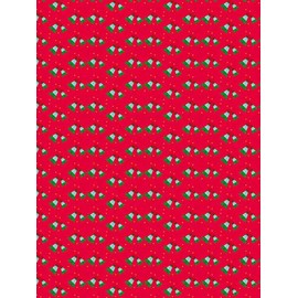 Décopatch - Ref FDA821C - Red & Green Christmas Bells Paper Pack - Each Sheet 30 x 40cm, Pack of 20 Paper Sheets - Best Used With Décopach Glue & Varnish, Red & Green