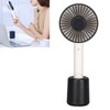 Portable Handheld Fan 3 Levels Automatic Shaking Head USB Rechargeable