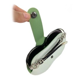 JAVOedge - (2 PACK Large Size - Ultra Slim Eyeglass Storage Case Fits Most Large Sunglasses (Red, White)