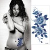 The Fantasy ymp6007 Tattoo Sticker, Rose, Flower, Lotus, Regular Size,