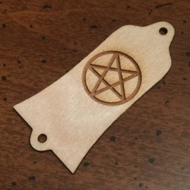 Unbranded GUITAR TRUSS ROD COVER - Wood Burned - Fits GIBSON USA - PENTAGRAM 666