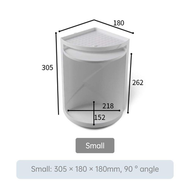 bretoes Multifunction Bathroom Kitchen Corner Locker Cosmetic Storage Rack Cabinet
