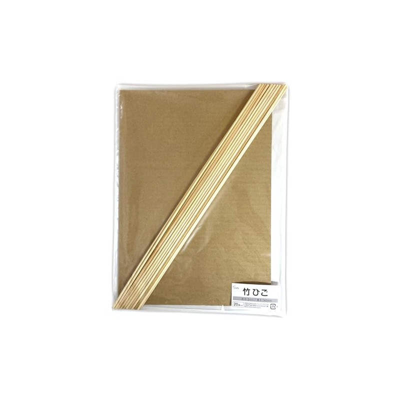 20 Bamboo Ladders, Diameter: Approx. 0.1 inches (3 mm), Length: