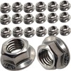 M5 Serrated Flange Nuts Marine Grade Style in A4 Stainless